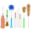 9 Pack Bottle Brush Set, Bottle Brushes for Cleaning, Water Bottle Brush Cleaner, Long Bottle Cleaning Brush, Pipe, Straw Cleaner, Glass Bottle Cleaner Brush, Hydroflask Brush Cleaner | Houseables