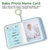 Boczif Baby Photo Album, Baby Memory Book Holds 4X6" Pictures, Soft Photo Cloth Book with Milestone Cards, Gift Set for Newborn Toddler & Kids