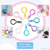 100Pcs Plastic Keychain Clips for Crafts - Lobster Claw Clasps for Keychains for Crafts Plastic Keychain Clip for Backpack - Clip Keychain Hooks Lanyard Snap Hooks and Clasps for Jewelry Making