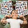 106 PCS Dirt Bike Temporary Tattoos Sticker Motocross Bicycle Sport Birthday Party Decorations Favors Supplies Gifts Boys Girls Men Women Cute Motorcycle Fake Tattoo School Prizes Carnival Game
