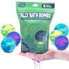 Tub Works® Jelly Bath Slime Bombs, 6 Pack | Bath Bombs for Kids That Turn Bath Water Into Colorful Jelly Slime | Nontoxic | Unique Kids Bath Bombs with Surprise Slime Texture | Sensory Fun Bath Toys