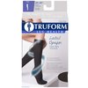 Truform Women's Compression Stockings, 20-30 mmHg, Knee High Length, Open Toe, Opaque, Black, Small