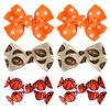 Football Hair Bows for Women Basketball Cheer Bows for Girls Cute Bow Hair Clips for Teens Bowknot Hair Barrettes for Kids Team Mom Hair Accessories for Teen Girls Hair Ribbons for Long Short Hair 6Pc