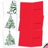 The Best Card Company - 10 Boxed Holiday Cards for Christmas - Fun Assorted Notecard Set, Bulk Variety Pack (4 x 5.12 Inch) - Just Fir You M5019