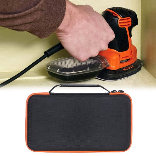 Aenllosi Hard Carrying Case Replacement for BLACK+DECKER Mouse Detail Sander, Compact Detail BDEMS600(only case)