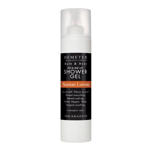 DEMETER Suntan Lotion Shower Gel, Body Wash for Men and Women, Contains No Sunscreen, 8.4 Oz