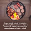 BBQ Grill Basket for Kettle Grills The Kettle Grill Accessories for Outdoor Grill Set Includes 2 stainless steel grilling baskets & ClipOn Handle Designed for 18 Kettle Grill Models a Perfect