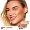 Oulac Shimmer Bronzer Powder Face Makeup with Mirror - Natural SunKissed Bronzer Look,Highly Pigmented Cream Bronzer, Long Lasting Glow, Easy to Blend, Vegan & Cruelty-Free B02