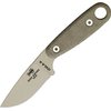 ESEE Knives Izula-II Fixed Blade Knife, Micarta Handle, Molded Sheath, Clip Plate (Desert Tan)