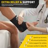 CAMBIVO Ankle Brace for Sprained Ankle, Adjustable Ankle Support with Compression Strap for Women & Men, Lace up Ankle Stabilizer for Achilles Tendonitis, Injury Recovery (Medium - Right)