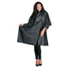 Betty Dain Multi Purpose Coloring/Styling Cape with Chemical-proof Panel, Lightweight Chemical Resistant Nylon, Chemical Proof Panel, Snap Closure, 54 x 60 inches, Black