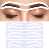 24Pairs Eyebrow Stencil Stickers Disposable, Adhesive Eyebrow Stencils Brow Stickers for Airbrush, 3Shapes Eyebrow Tape Strips, Eye Brow Mapping Shaping Guides Brow Template for Tinting Makeup