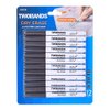 TWOHANDS Dry Erase Markers Ultra Fine Tip,0.7mm,Low Odor,Extra Fine Point,Black,Whiteboard Markers for Office,Home,or Planning Whiteboard,12 Count,20536