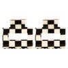 Chess Board Hair Clips for Women Small Size Cute Claw Clip for Girls Hair Clips Claw Black White Hair Accessories for Women Girls, 2 Pack