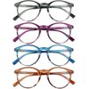 Yogo Vision Reading Glasses for Women Men Blue Light Blocking Reading Glasses Round Readers +1