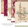 Whimsical Holiday Cards / 25 Holiday Cards With White Envelopes / 5 Winter Seasonal Designs / 4 5/8" x 6 1/4" Holiday Greeting Cards