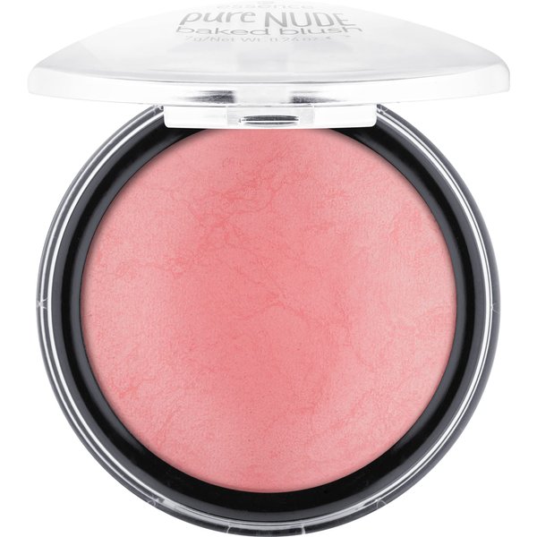 essence | Pure Nude Baked Blush | Highly Pigmented Baked Texture for a Bright, Healthy Glow | Available in 8 Gorgeous Shimmery Shades | Vegan & Cruelty Free (07 Cool Coral)