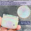 Holographic Body Glitter Gel for Body, Face, Hair, Lip, Nail, Eyeshadow, Color Changing Long Lasting Sparkle Shiny Face Glitter Gel for Festivals and Parties Rave, 50ml (#04)