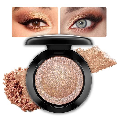 FeiCuiYun Monochrome Eyeshadow, Single color eye shadow matte low saturation delicate long-lasting eye shadow palette, Neutral Pressed Powder Single Vegan Eyeshadow; Talc, Paraben & Cruelty Free