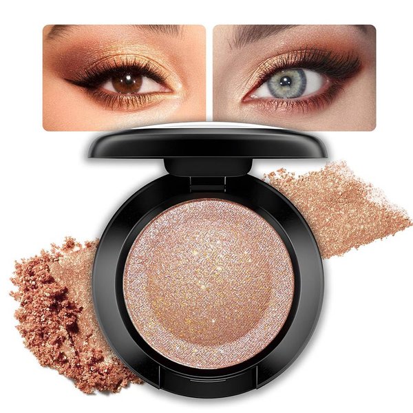 FeiCuiYun Monochrome Eyeshadow, Single color eye shadow matte low saturation delicate long-lasting eye shadow palette, Neutral Pressed Powder Single Vegan Eyeshadow; Talc, Paraben & Cruelty Free