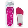 Comfort Zone Tri-Balance Gel Orthotic Insoles for Women, 3/4 Length Inserts for Women’s Shoe Sizes 6-10, 1 Pair, Pink and White