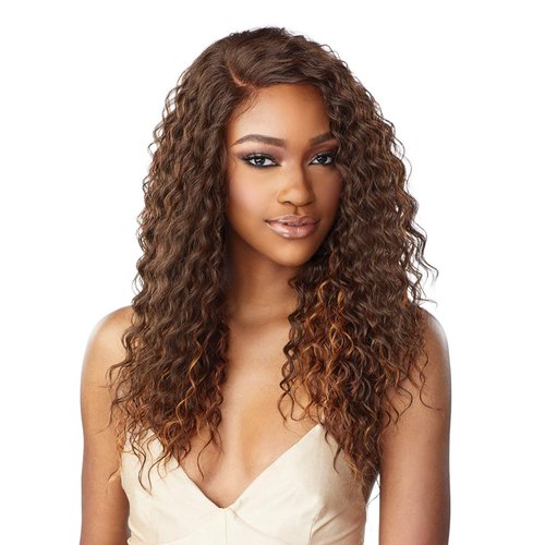 Sensationnel Butta lace front wigs - unit 10 extra wide 5 inch deep part synthetic wig preplucked hairline HD lace - Butta unit 10 (FLAMBOYAGECHOCOLATE)