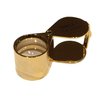 MAXIMIZE Gold Jeweler's Loupe | 10X Magnification | 21mm Triplet Lens | Swivel Case | Gold Plated