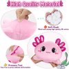 Officygnet Axolotl Plush, 13" Soft Stuffed Animal Plush Toy, Cute Axolotl Plush Pillow, Kawaii Plushies Dolls for Kids, Pink Axolotl Gift for Girls Boys