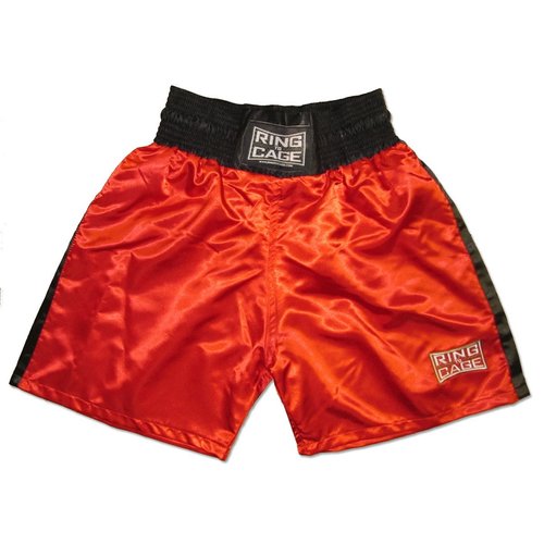 Traditional Boxing Trunks, Blue or Red Color. Kids and Adult Sizes (Small (Kids 4 to 7 Years), Blue)