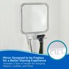 Kenney Fogless Shower Mirror, Grey