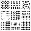 9 Sheets Face Gemstone Stickers, Self Adhesive Rhinestones Face Diamonds Jewels Gems Stick on Rhinestone Embellishment Stickers for Makeup Party Festival