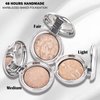 POPCODE Marbleized Baked Foundation Makeup, Balance and Brighten Color Correcting Powder Foundation - Buildable Light to Medium Coverage - Demi-Matte Natural Finish (#003 MEDIUM, 0.2 Oz)