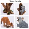 Toymany 7PCS Australian Wildlife Animal Figurines Includes Koala and Kangaroo Figure Toy, Plastic Forest Animal Figures Toy Set, Cake Toppers Christmas Birthday Gift for Kids Toddlers