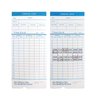 JIAN BOLAND Thermal Time Cards 50pcs,Monthly, 2-Sided,7.3×3.3inches Weekly Employee Time Sheet for Thermal Punch Clock