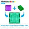 PicassoTiles Magnetic Brick Tiles STEM Creative Magnetic Tiles Building Block Set Building Brick Construction Toy Socket Spikes Toys Accessory Educational Imaginative Learning Kit Stacking Set