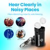 High Fidelity Ear Plugs for Hearing Protection - Discreet, Clear Ear Plugs for Concerts, Festivals & Noisy Events - Up to 18dB Background Noise Reduction Rave Earplugs - Comes with Aluminum Case