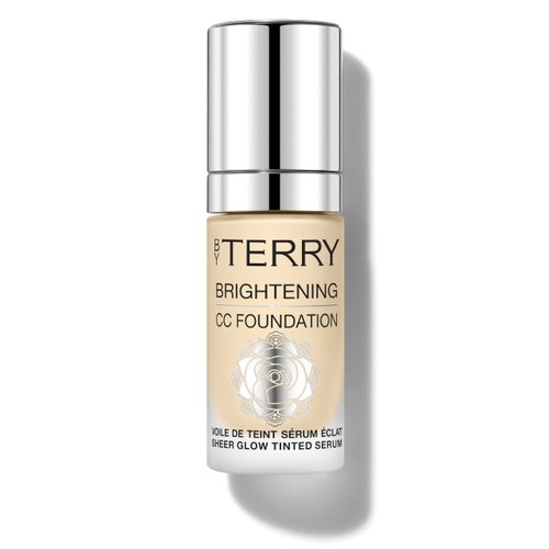 By Terry Brightening CC Foundation, Hydrating Serum Foundation, Ultra-Sheer Finish, Vegan & Cruelty-Free, 1W, Fair Warm