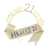 21st Birthday Headband and Sash for Women, Rhinestone FINALLY 21 Birthday Tiara Glitter Sash Decoration for Girls, Crystals Happy Birthday Gift Crown and sashes Hair Accessories for Party Favors