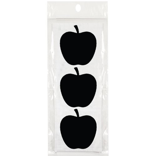 Allydrew Set of 32 Chalkboard Labels/Chalkboard Stickers for Organizing, Labeling, Gift Tags, Drink/Wine Markers, and Weddings - 1.6" x 1.5" Apple