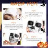 Beteligir Grey Black White Face Paint + 1PC Sponge + Brush+ Black Stick+ White Cream. Face Painting Kit for Halloween Skeleton Skull, Clown Cosplay, SFX Special Effect and Theme Parties (01)
