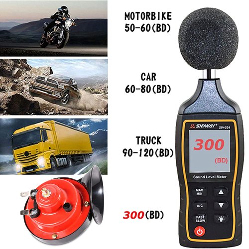 2pcs 300DB Super Loud Train Horns for Pickup Trucks, Car Electric 12v Waterproof Air Horns, Snail Double Horns Automotive Accessories for Pickup Truck, Motorcycles, Bikes, Boats Power Supply