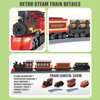 Train Building Blocks Sets STEM Model Toys Building Mini Bricks Kits with Train Tracks DIY Construction Educational Gift 578pieces for 8+ Kids (Steam)