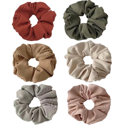 Scrunchies for Women and Girls - Big Scrunchies for Thick or Thin Hair, Curl Hair No Crease Ponytail Holder, No Hurt