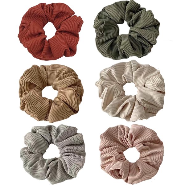 Scrunchies for Women and Girls - Big Scrunchies for Thick or Thin Hair, Curl Hair No Crease Ponytail Holder, No Hurt