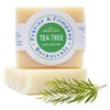 Organic Handmade Tea Tree Bath and Hand Soap for Oily Skin - Bath Soap with Gentle Creamy Moisturizing Foam - Organic Hand Soap with 100% Organic Ingredients - 4oz / 110gr
