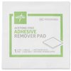 Medline Adhesive Remover Pad, Acetone-Free, 2-Ply Pad, 100 Count (Pack of 10)