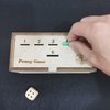 Penny Game - Fun Board Game Works with Pennies, Get Rid of Coins to Win, Coin Game Wood Box for 2-6 Players, Simple + Strategic Dice Games