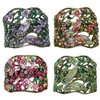 Set of 4 Crystal Butterfly/Flower Hair Holder Barrettes 2 Styles Ponytail Hair Barrettes for Women Girls YY86900-4gPurpleSiennaGrnRose