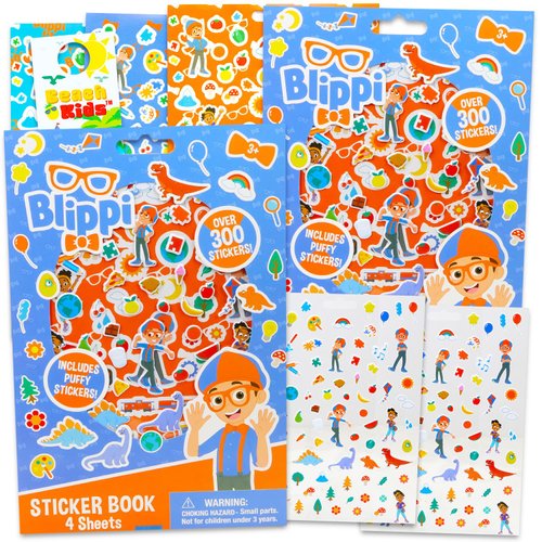 Blippi Stickers for Toddlers - Blippi Party Supplies Bundle with Over 600 Blippi Stickers for Par...