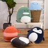 OPHRBU Penguin Plush Pillow，16 inch Penguin Stuffed Animal Toy，Soft Penguin Plushies Pillow Toys，for Room Decor Kids Birthday Valentine (Panda)